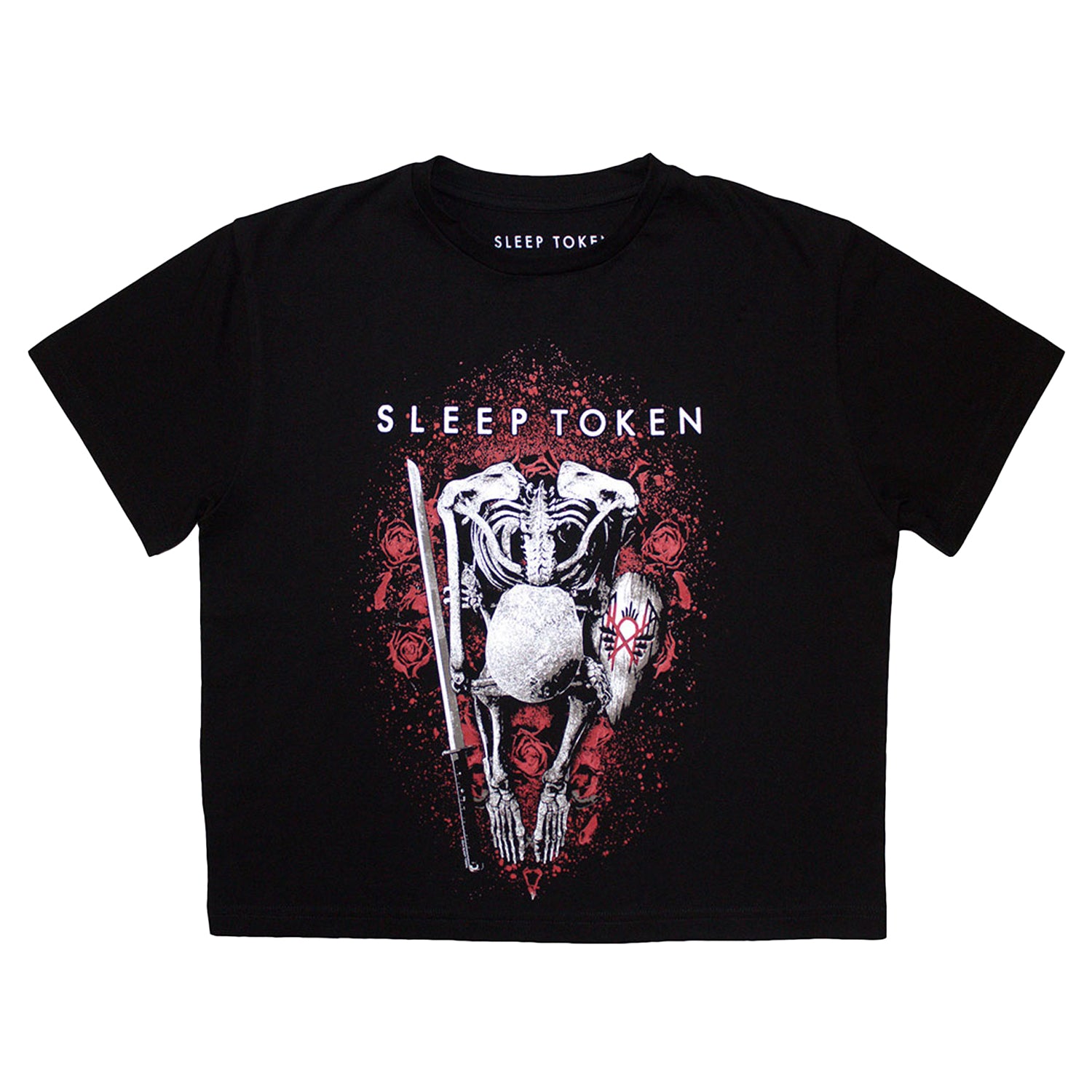 Black - Front - Sleep Token Womens-Ladies The Love You Want Crop Top