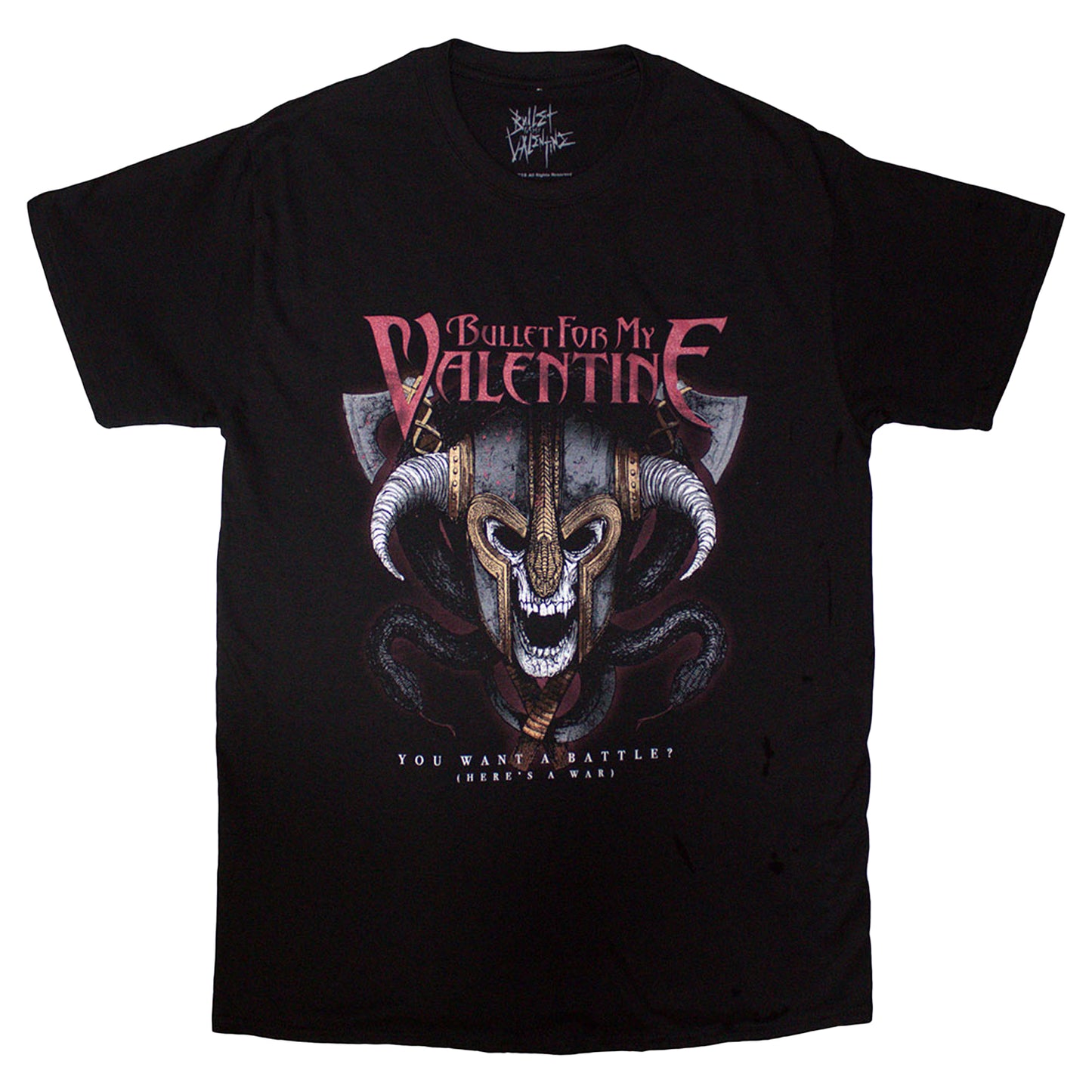 Black - Front - Bullet For My Valentine Unisex Adult Viking T-Shirt