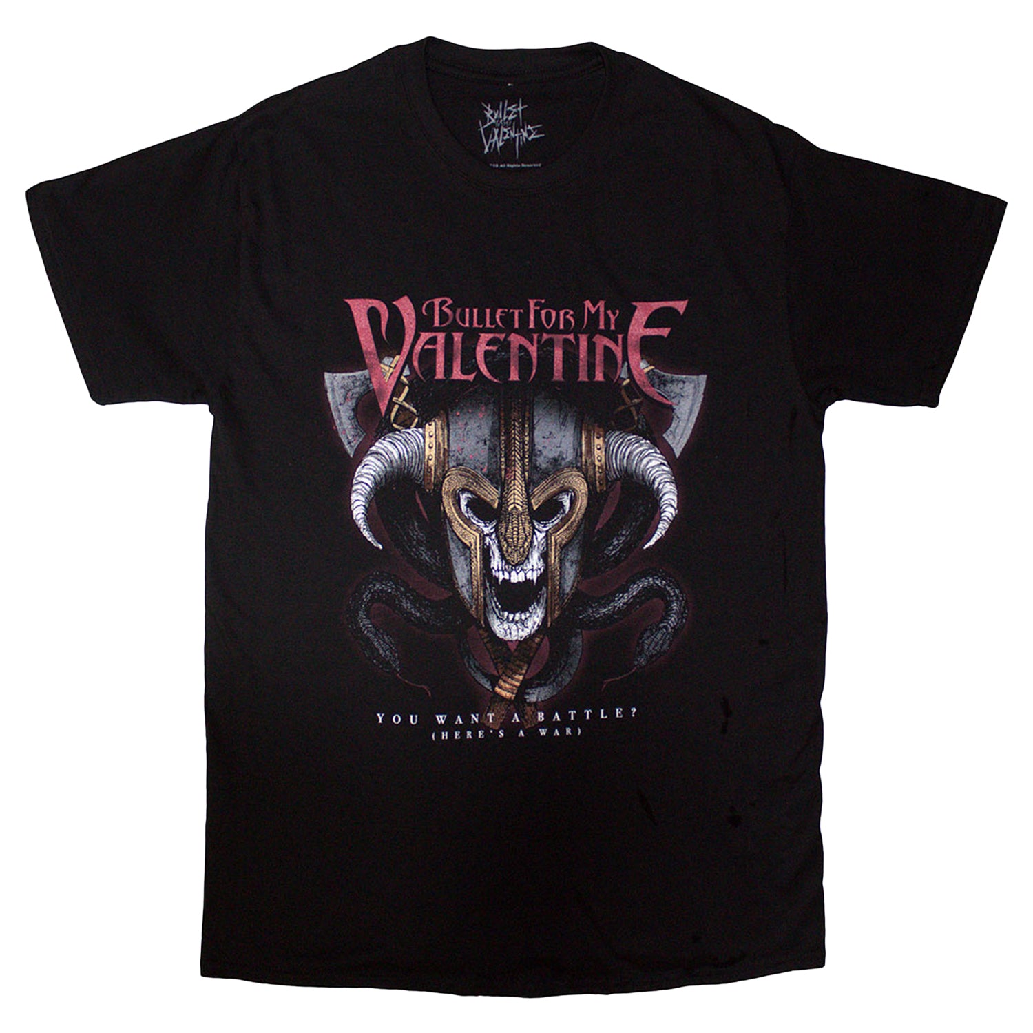 Black - Front - Bullet For My Valentine Unisex Adult Viking T-Shirt