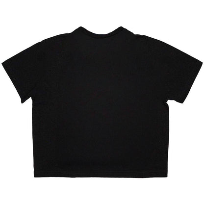 Black - Back - Rob Zombie Womens-Ladies Born To Go Insane Crop Top