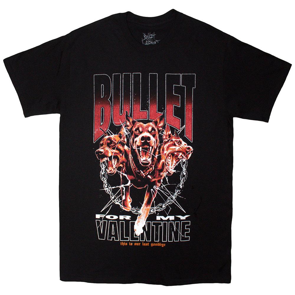 Black - Front - Bullet For My Valentine Unisex Adult Last Goodbye Dogs T-Shirt