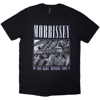 Black - Front - Morrissey Unisex Adult Whitechapel T-Shirt
