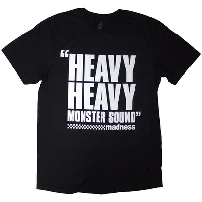 Black - Front - Madness Unisex Adult Heavy Heavy T-Shirt