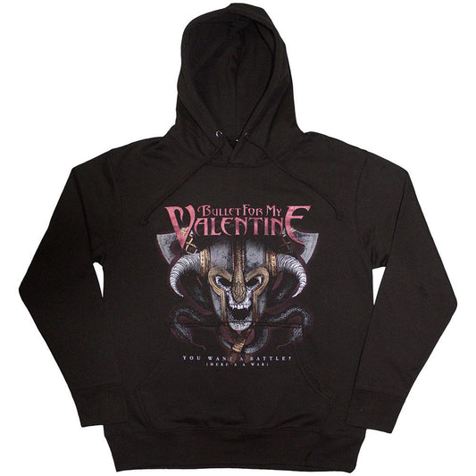 Black - Front - Bullet For My Valentine Unisex Adult Viking Hoodie