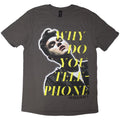 Charcoal Grey - Front - Morrissey Unisex Adult Why Do You Telephone? T-Shirt
