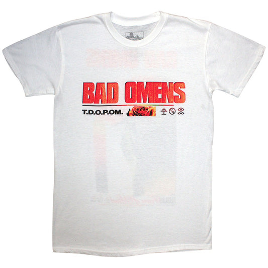 White - Front - Bad Omens Unisex Adult Flower T-Shirt