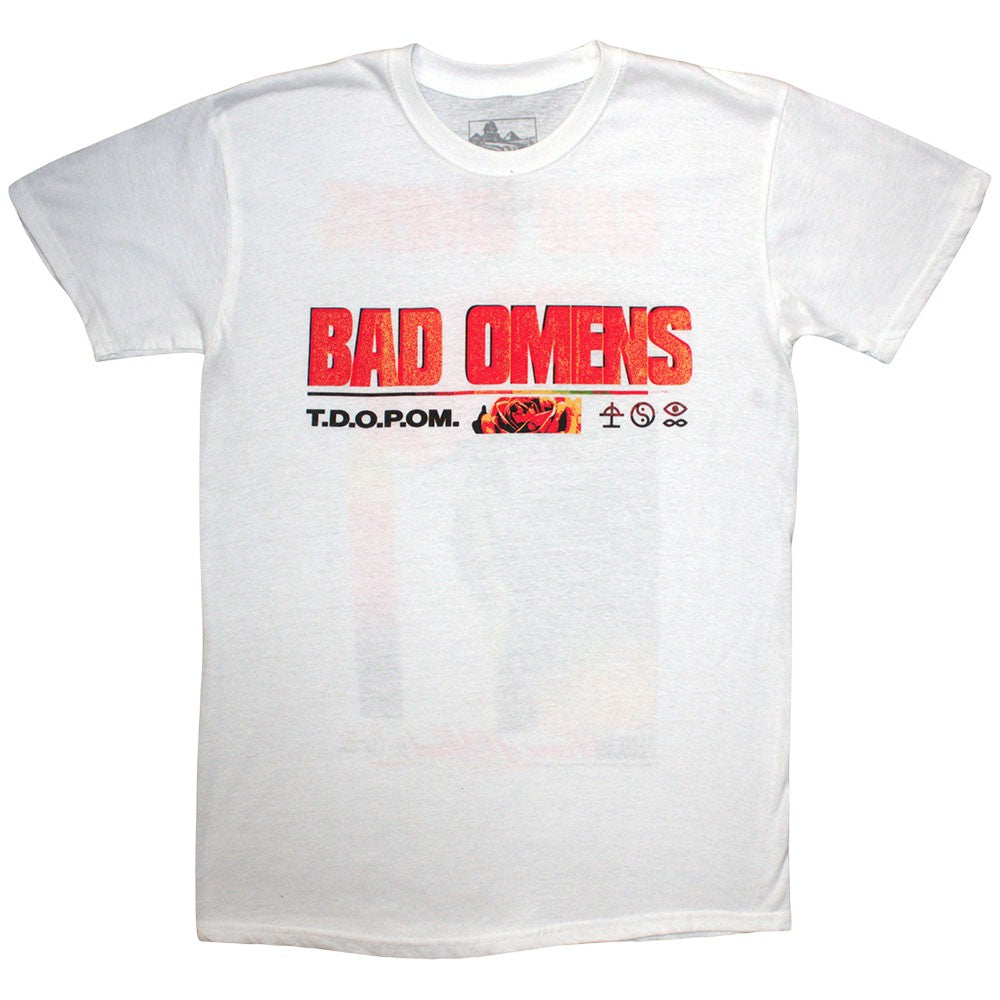 White - Front - Bad Omens Unisex Adult Flower T-Shirt