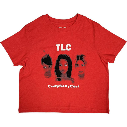 Red - Front - TLC Womens-Ladies CrazySexyCool Crop Top