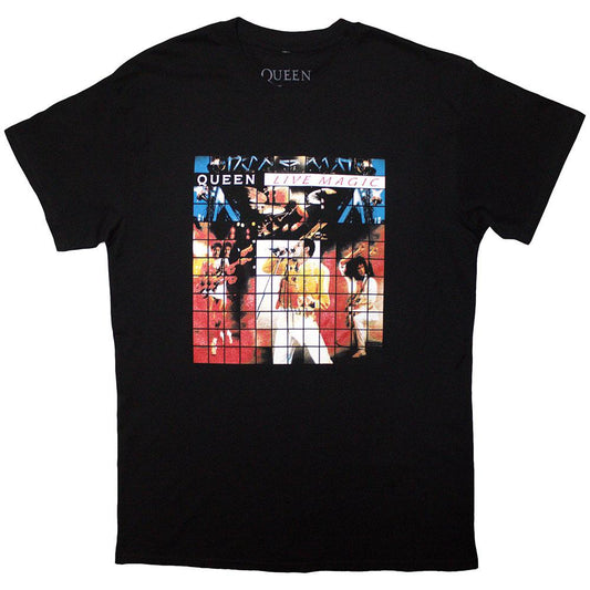 Black - Front - Queen Unisex Adult Live Magic T-Shirt