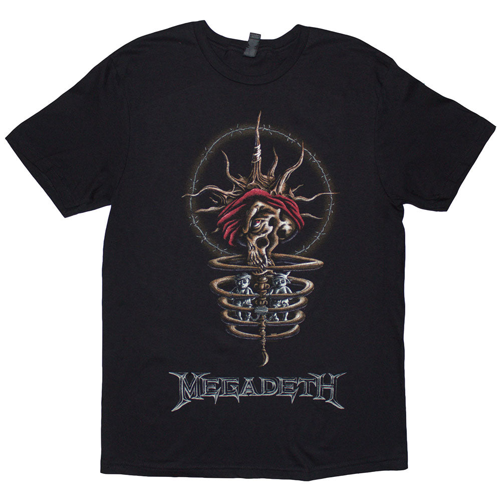 Black - Front - Megadeth Unisex Adult Youthanasia 1995 North American Tour T-Shirt