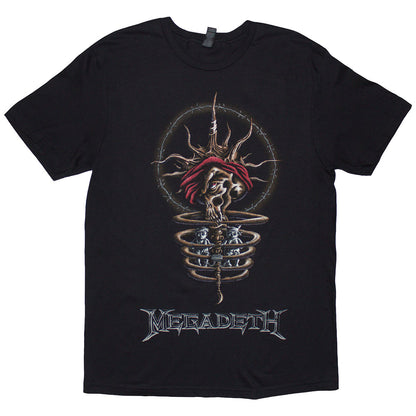 Black - Front - Megadeth Unisex Adult Youthanasia 1995 North American Tour T-Shirt