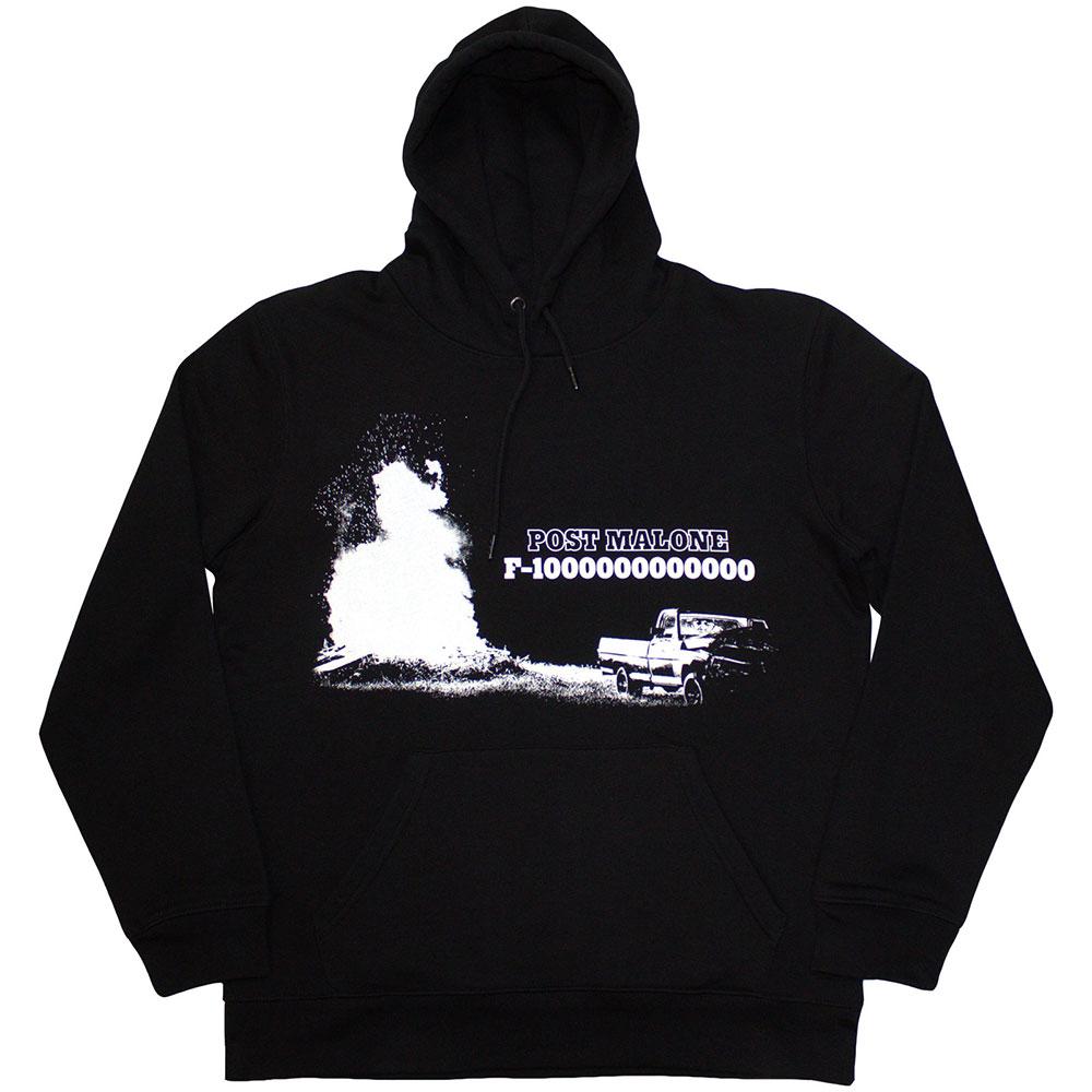 Black - Front - Post Malone Unisex Adult F-1 Trillion Truck Hoodie