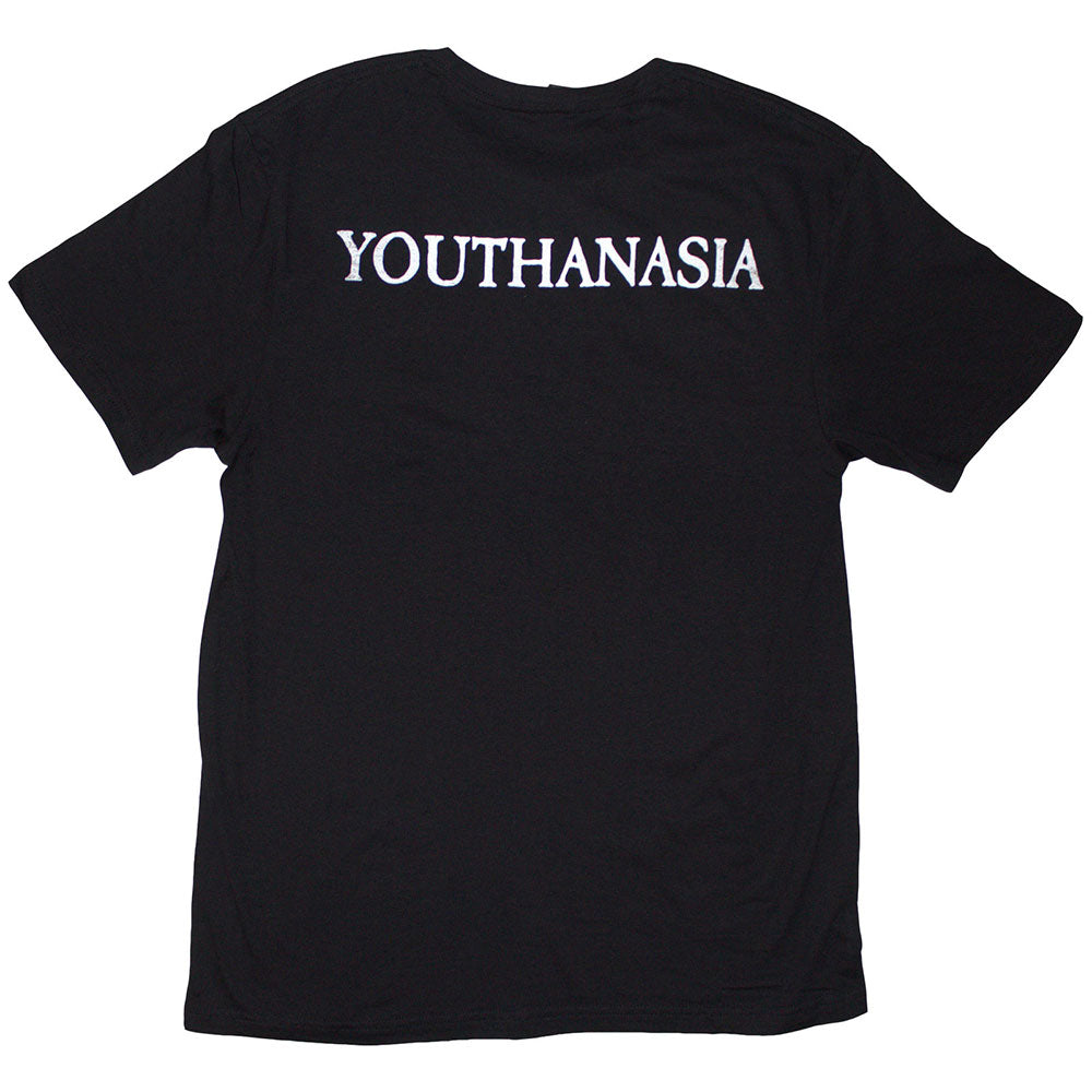 Black - Back - Megadeth Unisex Adult Youthanasia Ripped Thru T-Shirt