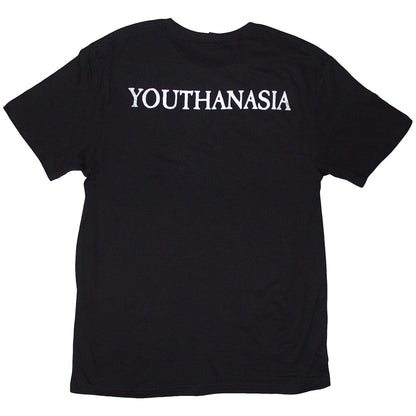 Black - Back - Megadeth Unisex Adult Youthanasia Ripped Thru T-Shirt