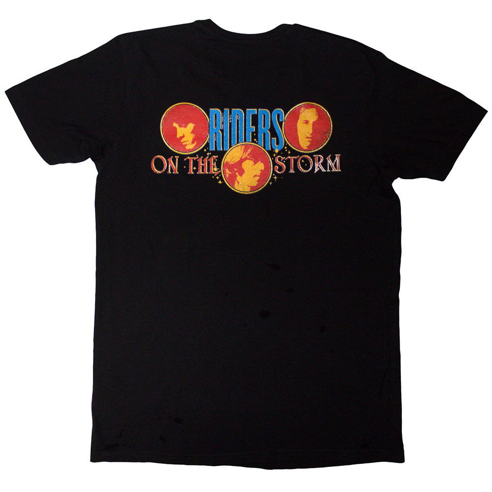Black - Back - The Doors Unisex Adult Riders On The Storm T-Shirt