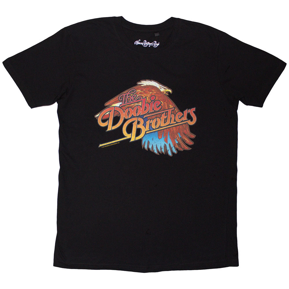 Black - Front - The Doobie Brothers Unisex Adult Eagle T-Shirt