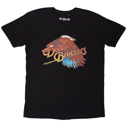Black - Front - The Doobie Brothers Unisex Adult Eagle T-Shirt