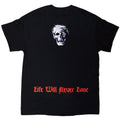Black - Back - Death Unisex Adult Life Will Never Last Back Print T-Shirt