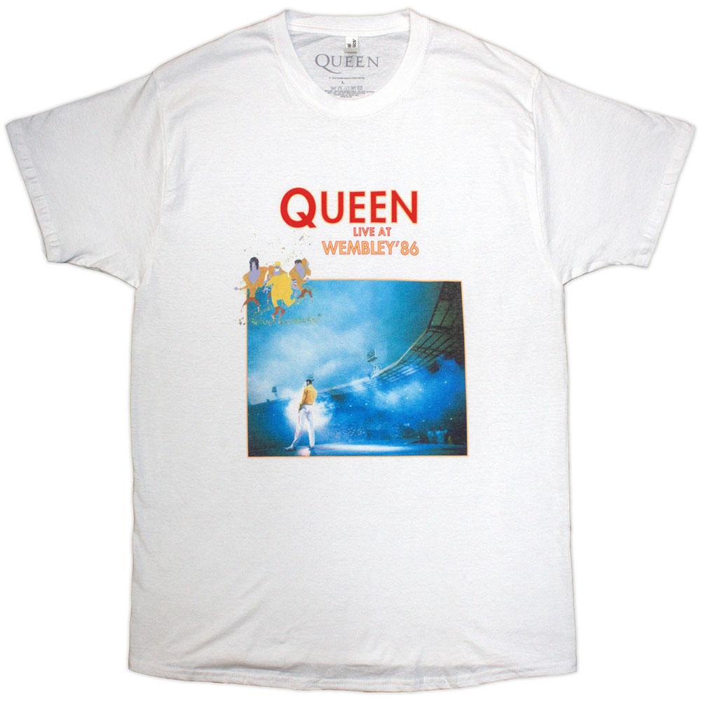 White - Front - Queen Unisex Adult Wembley ´86 T-Shirt