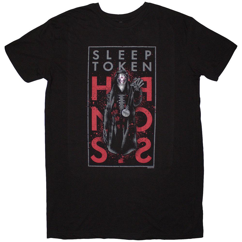 Black - Front - Sleep Token Womens-Ladies Hypnosis T-Shirt Dress