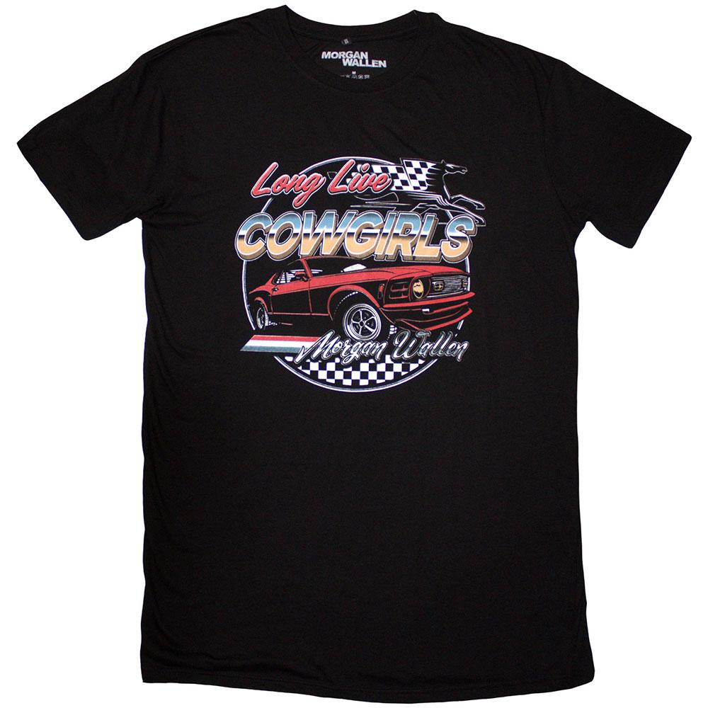 Black - Front - Morgan Wallen Womens-Ladies Cowgirls Car T-Shirt Dress