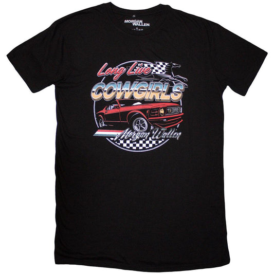 Black - Front - Morgan Wallen Womens-Ladies Cowgirls Car T-Shirt Dress