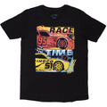 Black - Front - Cars Unisex Adult Race Time T-Shirt