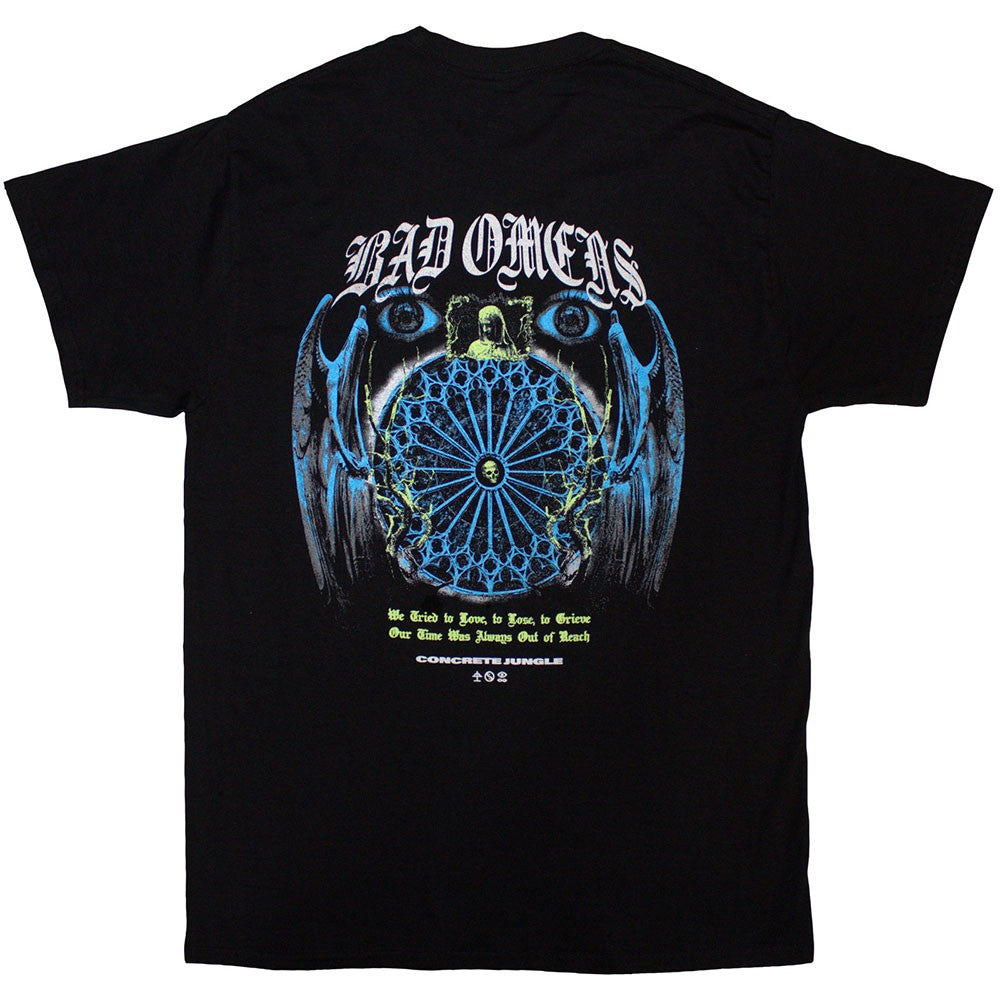 Black - Back - Bad Omens Unisex Adult Gothic Back Print T-Shirt