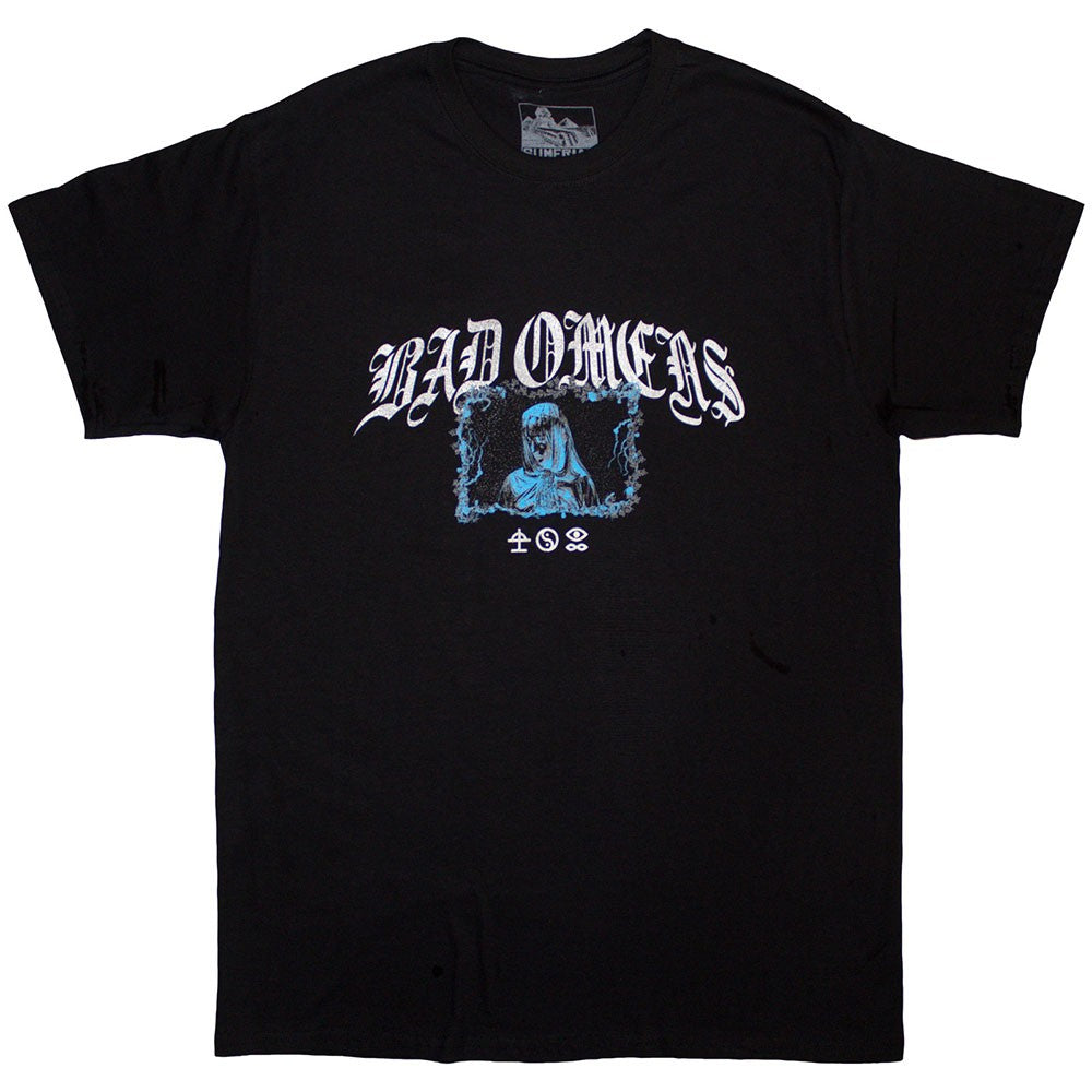 Black - Front - Bad Omens Unisex Adult Gothic Back Print T-Shirt