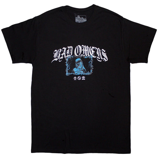 Black - Front - Bad Omens Unisex Adult Gothic Back Print T-Shirt