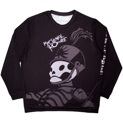 Black - Front - My Chemical Romance Unisex Adult Pepe Sleeve Print Long-Sleeved T-Shirt