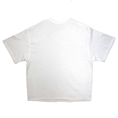 White - Back - Queen Womens-Ladies Wembley Stadium Logo Crop Top
