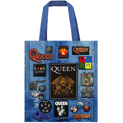 Multicoloured - Front - Queen Crest Tote Bag