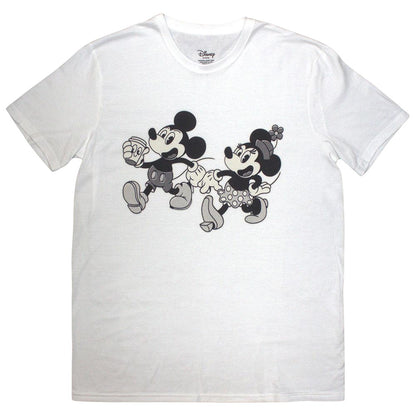 White - Front - Disney Unisex Adult Mickey Mouse & Minnie Mouse T-Shirt