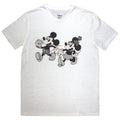 White - Front - Disney Unisex Adult Mickey Mouse & Minnie Mouse T-Shirt
