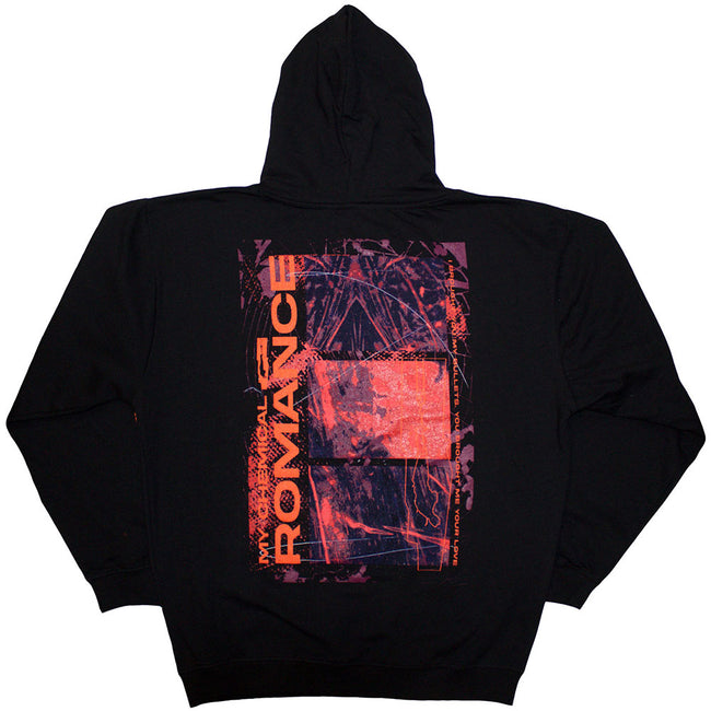 Black - Back - My Chemical Romance Unisex Adult Romance Bullets Back Print Hoodie