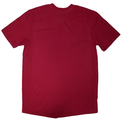 Red-White - Back - The La´s Unisex Adult Drum Head Logo T-Shirt