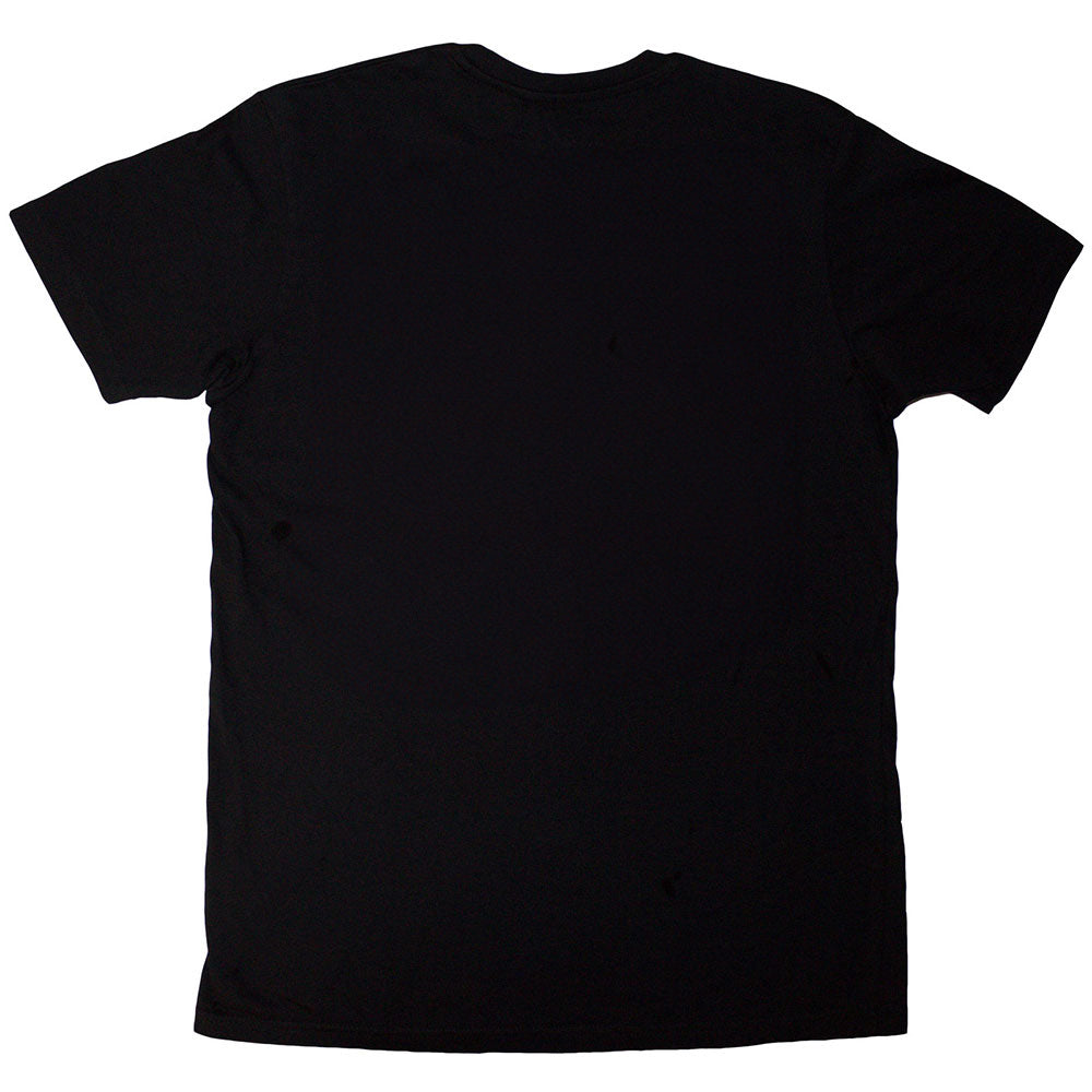 Black-Red - Back - The La´s Unisex Adult Drum Head Logo T-Shirt