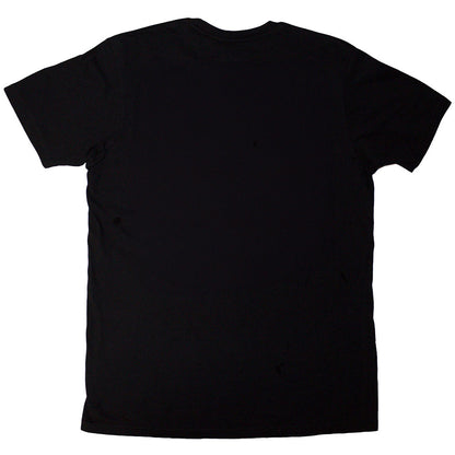Black-Red - Back - The La´s Unisex Adult Drum Head Logo T-Shirt