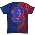 Red-Blue - Back - Bob Marley Unisex Adult Trippy Text Tie Dye T-Shirt
