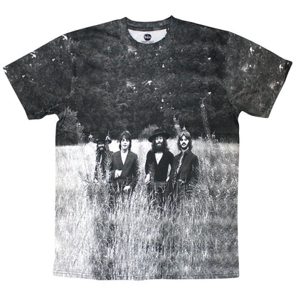 White - Front - The Beatles Unisex Adult Tittenhurst Park Field All-Over Print T-Shirt