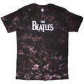 Brown - Front - The Beatles Unisex Adult Drop T Logo Washed T-Shirt