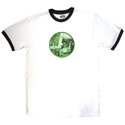 White - Front - Beastie Boys Unisex Adult Record Label Back Print Ringer T-Shirt