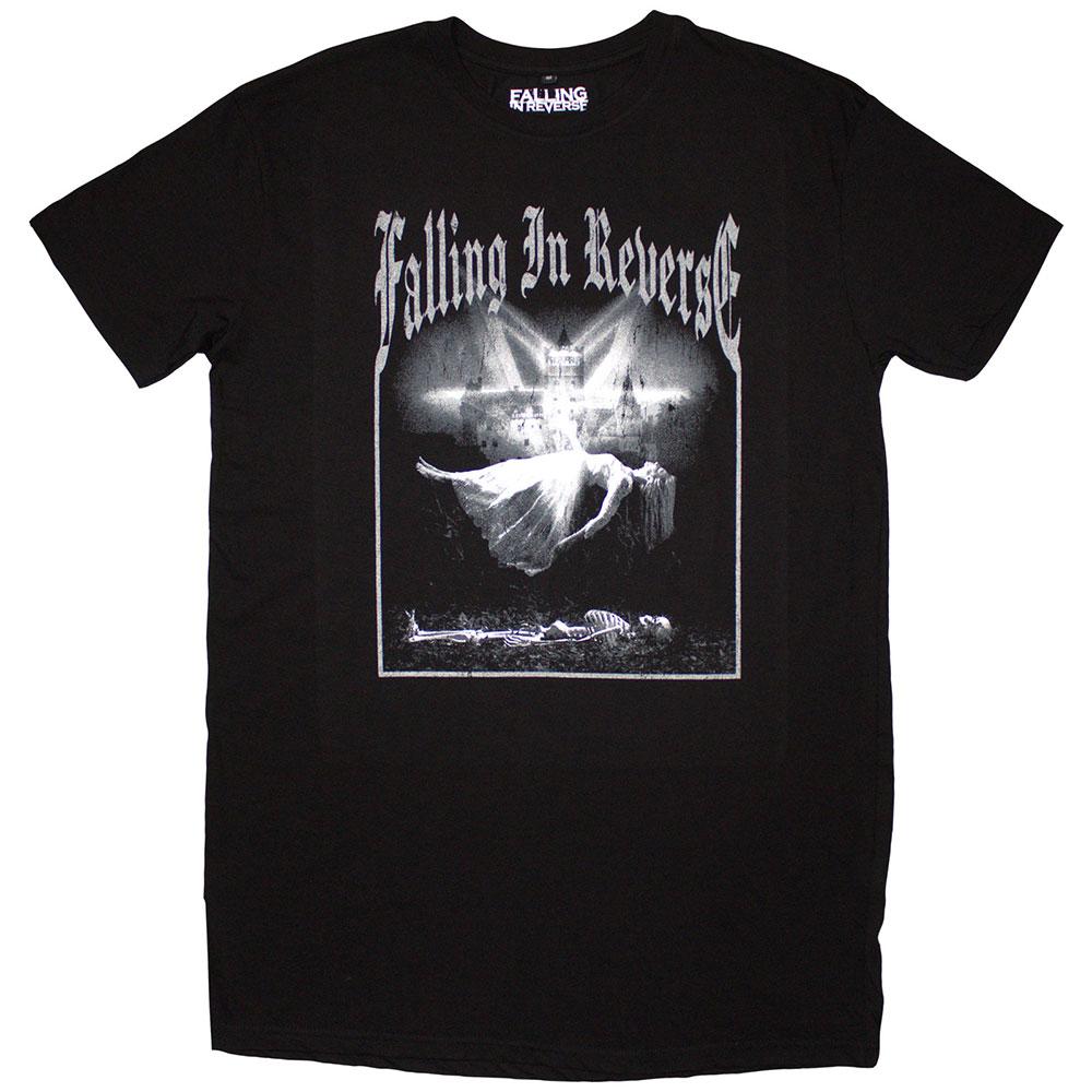 Black - Front - Falling In Reverse Womens-Ladies Floating T-Shirt Dress