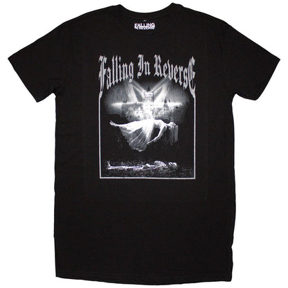 Black - Front - Falling In Reverse Womens-Ladies Floating T-Shirt Dress