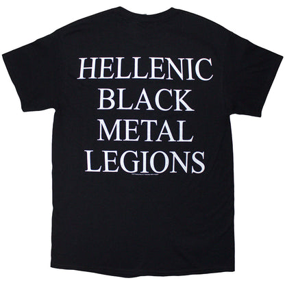 Black - Back - Rotting Christ Unisex Adult Hellenic Black Metal Legions Back Print T-Shirt