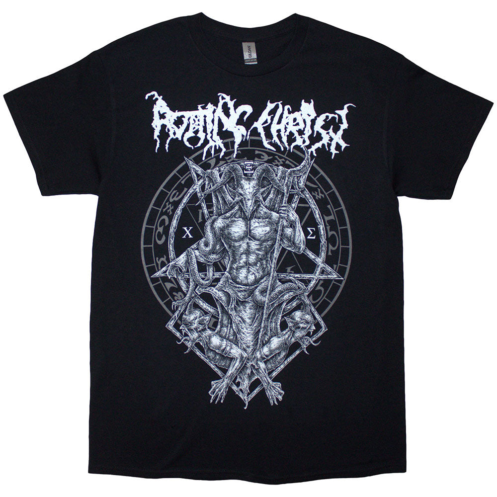 Black - Front - Rotting Christ Unisex Adult Hellenic Black Metal Legions Back Print T-Shirt