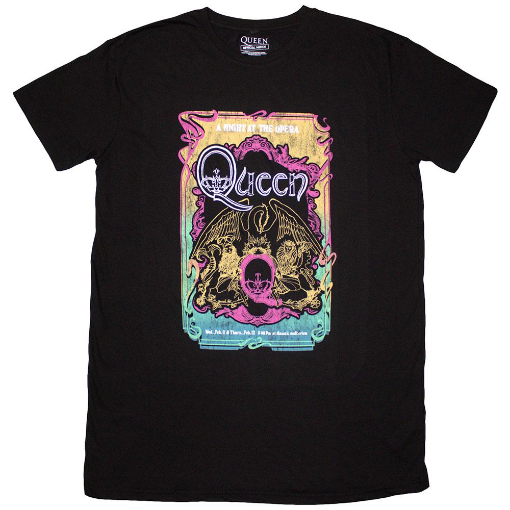 Black - Front - Queen Womens-Ladies A Night At The Opera Tour ´76 T-Shirt Dress