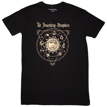 Black - Front - The Smashing Pumpkins Womens-Ladies Celestial Sun T-Shirt Dress