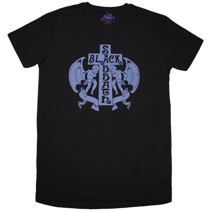 Black - Front - Black Sabbath Womens-Ladies Angels T-Shirt Dress